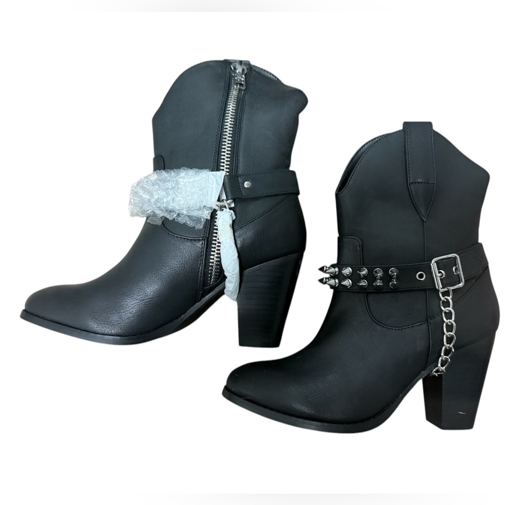 Current Mood goth cowboy boots size US 8 brand new